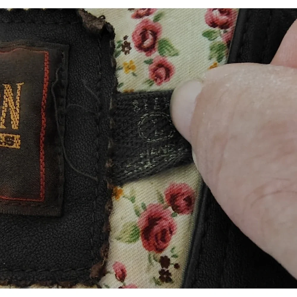 Gordon Ferguson Leather Vest Brown Lined Buckle Back Mens‎ Size Large